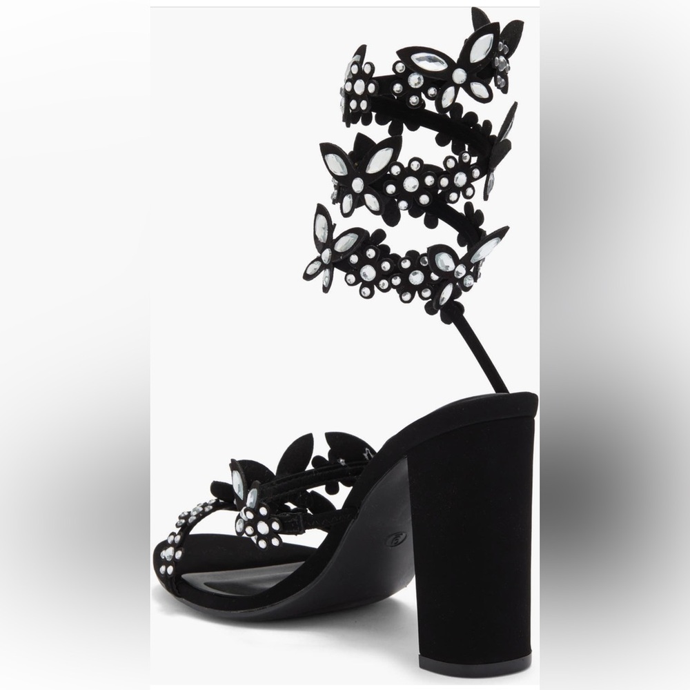 Ankle Wrap Embellished Sandals SZ-9 NIB - Picture 3 of 7